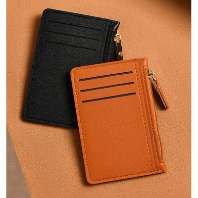 Bolso Tarjetero Ultrafino con Múltiples Ranuras para Mujer, Monedero con Cremallera, Monedero, Gran Capacidad, Soporte para Tarjeta de Identificación, Soporte para Tarjeta de Crédito, Soporte para Insignia