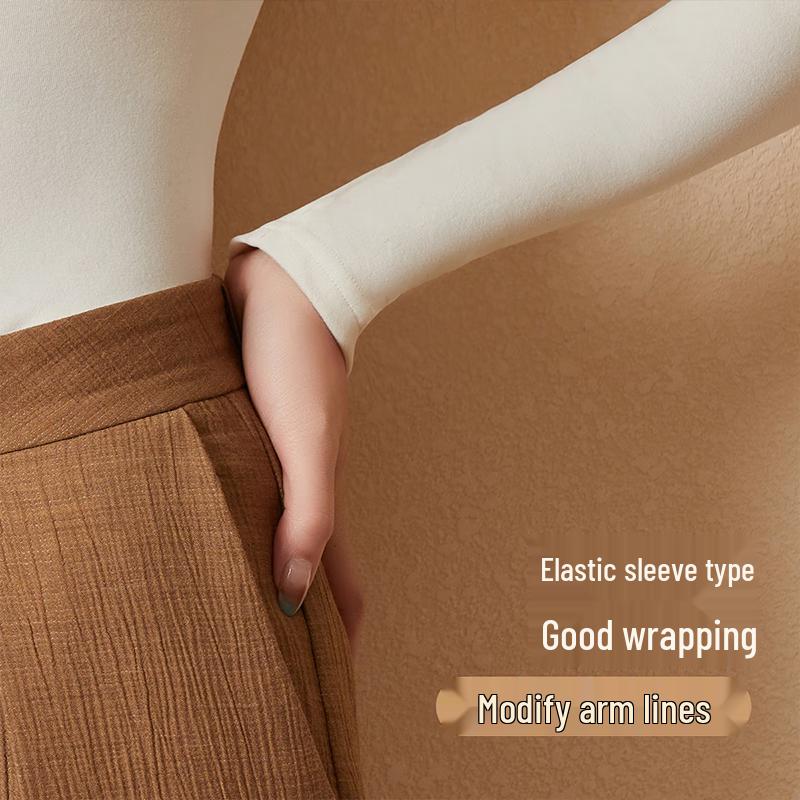 Women's Winter Thermal Brushed Round Neck Base Layer Top