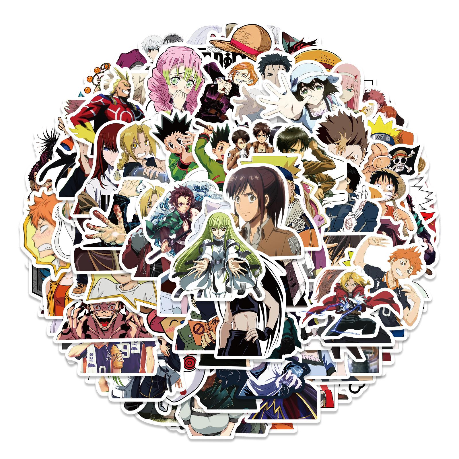 

100 Anime Theme Collection Graffiti Stickers Motorcycle Suitcase Waterproof Stickers Waterproof Stickers