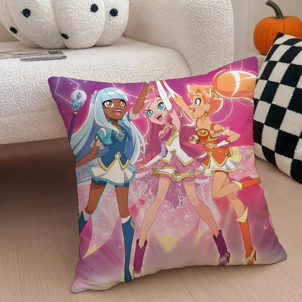 Anime TV LLoliRock Cushion Cover Throw Pillow Cover Hidden Button Durable Polyester Chair Cushion