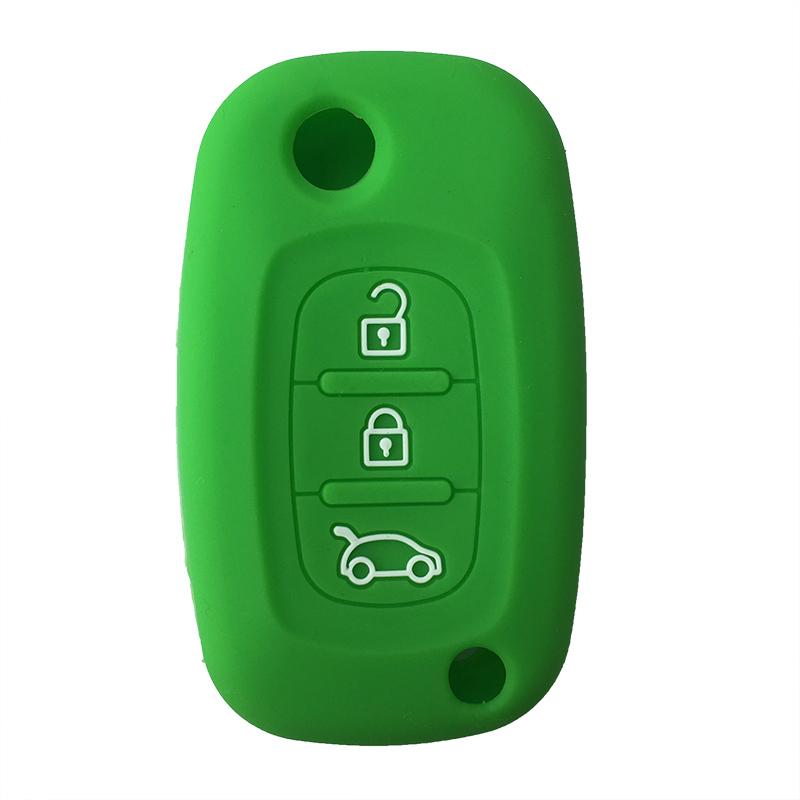 Silicone Key Case Cover For Renault Megane 3 Fluence Arkana Clio For LADA Vesta Largus Granta XRay Kalina Priora Sedan Key Cover