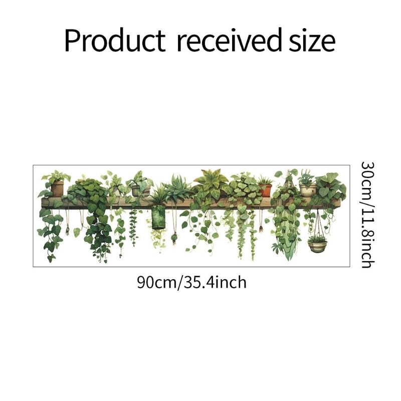 Plant Branch Wall Stickers Bedroom Living Room Background Wall Decoration Home Decor Pvc Mural Art Decals Wallpaper