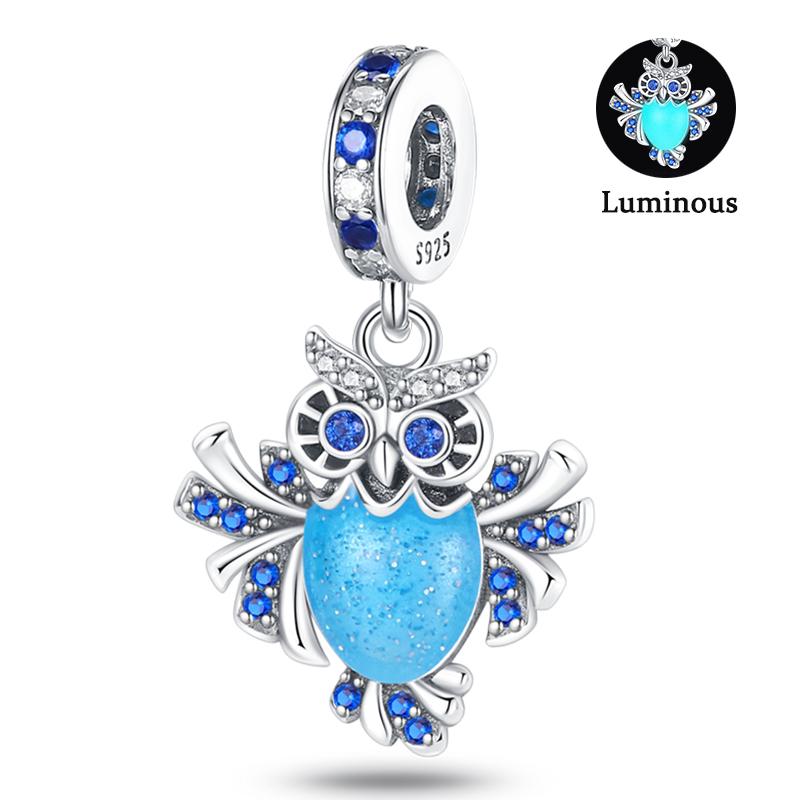 Charm Bead Components Compatible With Pan Copper Metal Firefly Ocean Star Butterfly Glowing Changing Color Trendy Authentic Original Bracelets Do It