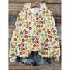 Womens Oversized Hooded Sweatshirt With Cartoon Animal Print Casual Streetwear Top Fall 2025