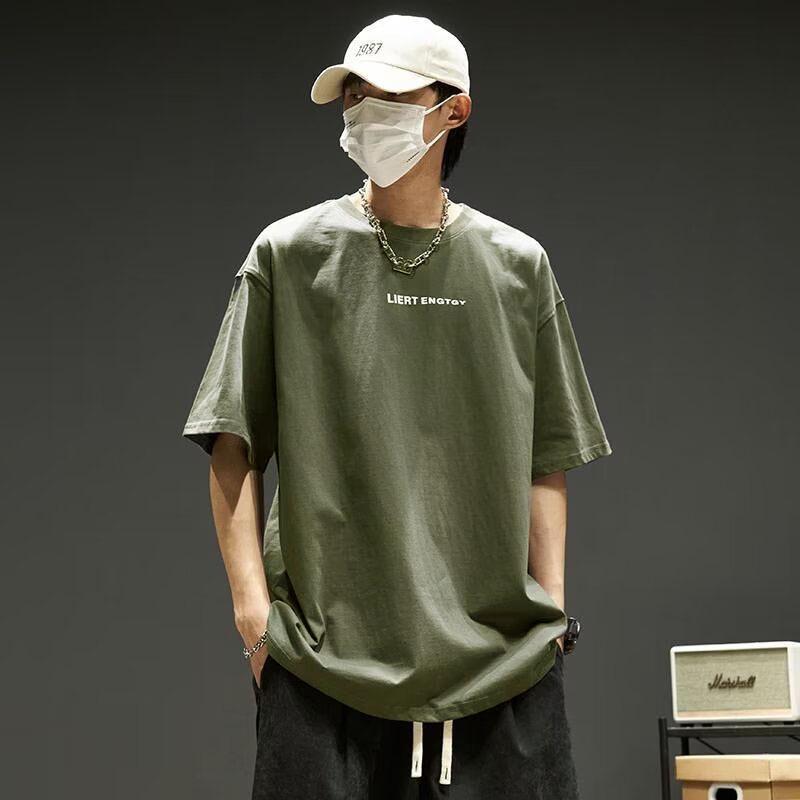 

Летний тренд 2024 года: мужская футболка с коротким рукавом XXL армия зеленый