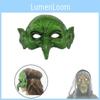 Realistic Green Witch Mask For Halloween Easter Carnival Party Mask Prop