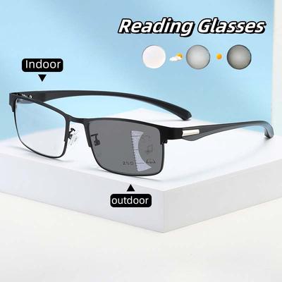 Lunettes de lecture intelligentes à changement de couleur Multifocales Progressives Presbytie Lunettes Ultra Légères Pour la Vision de Loin Jusqu'à +4.0