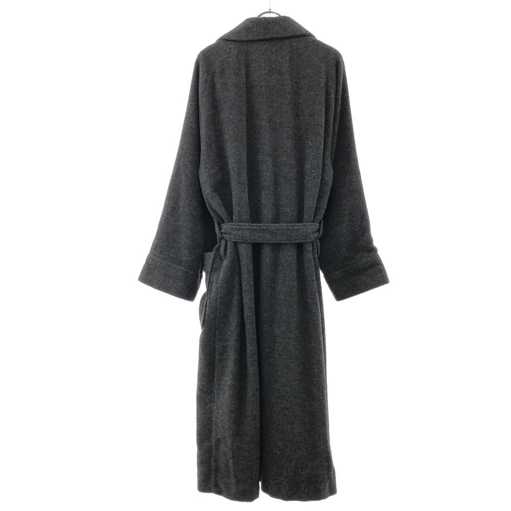 LANVIN LA COLLECTION Made In Japan Wool Blend Gown Coat M Gray Men's Used