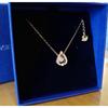 Used Swarovski drop-shaped sparkling dance necklace
