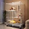 Cușcă tip Roată de Hamster cu 3 Niveluri și Zonă Separată pentru Toaletă Cușcă Spațioasă pentru Hrănirea Animalelor de Companie Incintă pentru Gerbili Cabinet Cușcă Multi-Nivel pentru Rozătoare