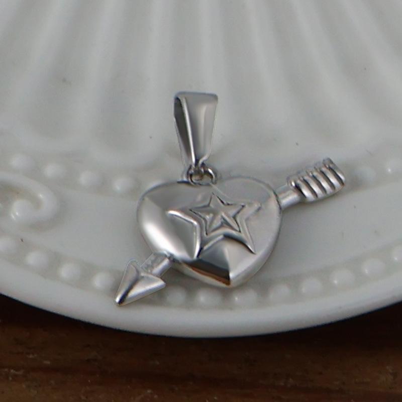 Yori 2 Stück Edelstahl Schlüssel Herz Anker Kreuz Anhänger Vakuum Galvanik 18K Gold Farbe Ofenfest