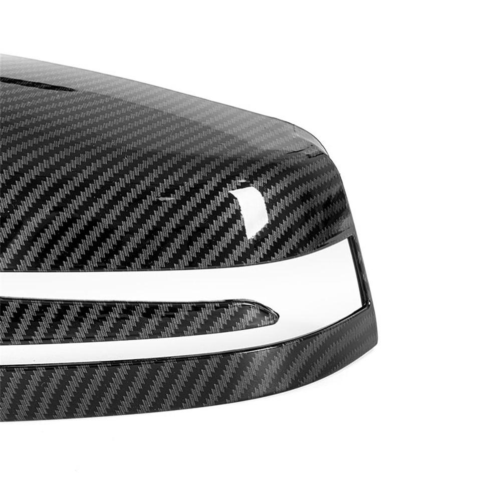 Carbon Fiber Look Wing Mirror Cover For 10-16 Mercedes E-Class W212 C-Class W204