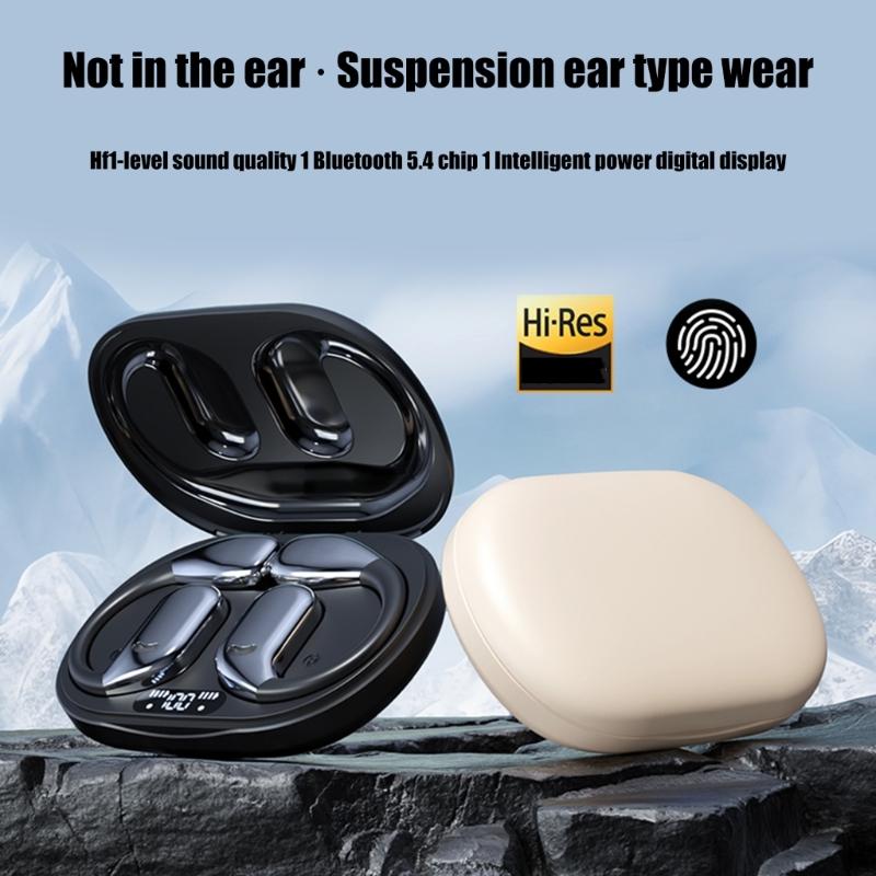 Open Ear Earbuds Open Ear True Wireless Headphone Bluetooth-compatible Headphone Earphones IPX5 Waterproof for Home