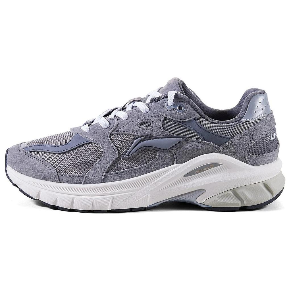 Li Ning Furious Rider Runner Abrasion Resistant Slip Resistant Cushioning Low Top Casual Shoes Women's Gray AZGT012-1
