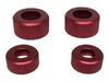 Square Damper Cylinder Cap Red of Top and (Universal Tamiya) (Set 2, Bottom) TGE-112CR