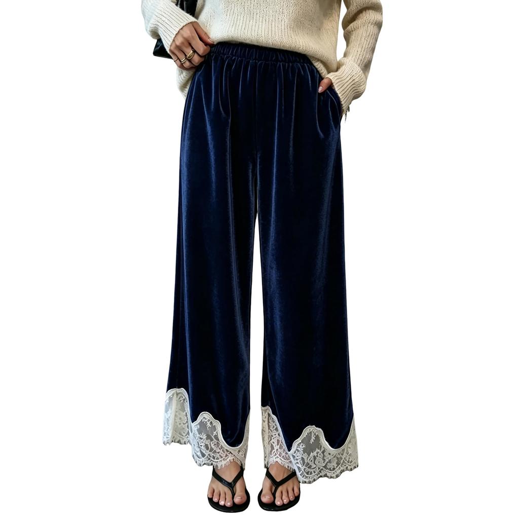 Women's High Waist Wide Leg Yoga Pants Color Casual Athletic Sweatpants for Workout