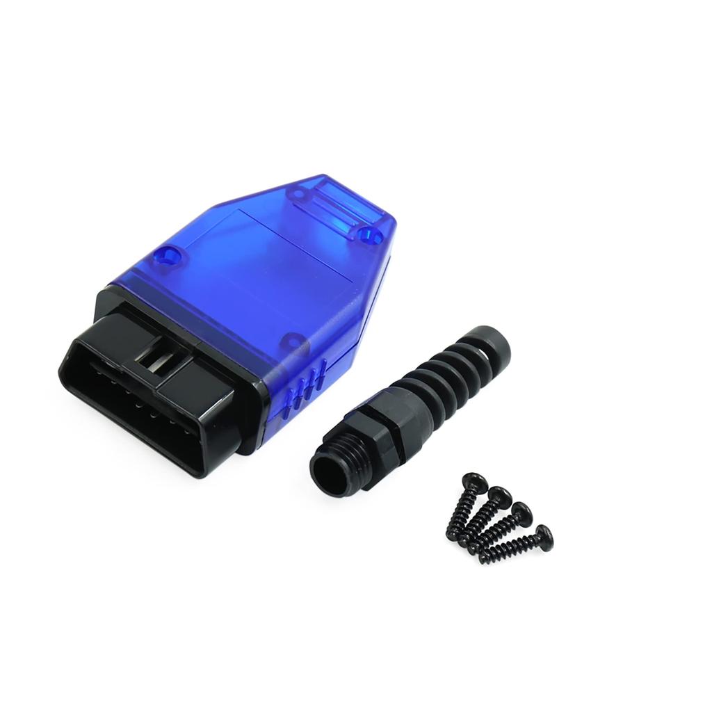 ACROPIX OBD2 Diagnostic Connector 16 Pin Male Adapter Blue 1 pcs
