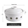 Ceramic Food Warmer Plate with Alcohol Heating Base