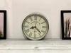 Vintage Charm Elegant 11-Inch Roman Numeral Wall Clock with Chrome Finish