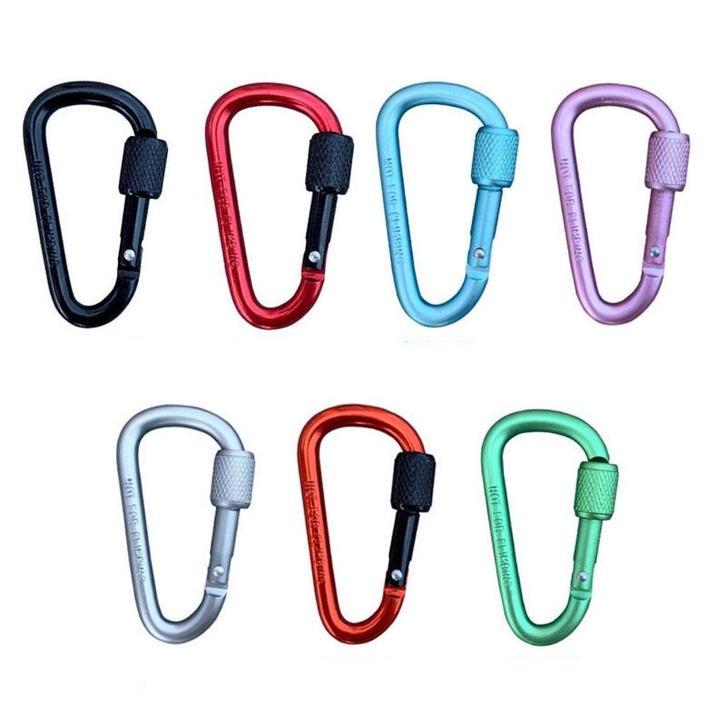 Multi Colors Outdoor Sports Buckle with Lock Climbing Button New Camping Hiking Hook  Outdoor Tool