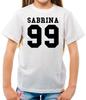 Sabrina 99 - Kinder T-Shirt - Sänger Song Liebe Fan Espresso Konzert Gig