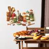 Creative Simulation of Ingredients and Seasonings, Kitchen and Restaurant Decoration and Beautification Stickers