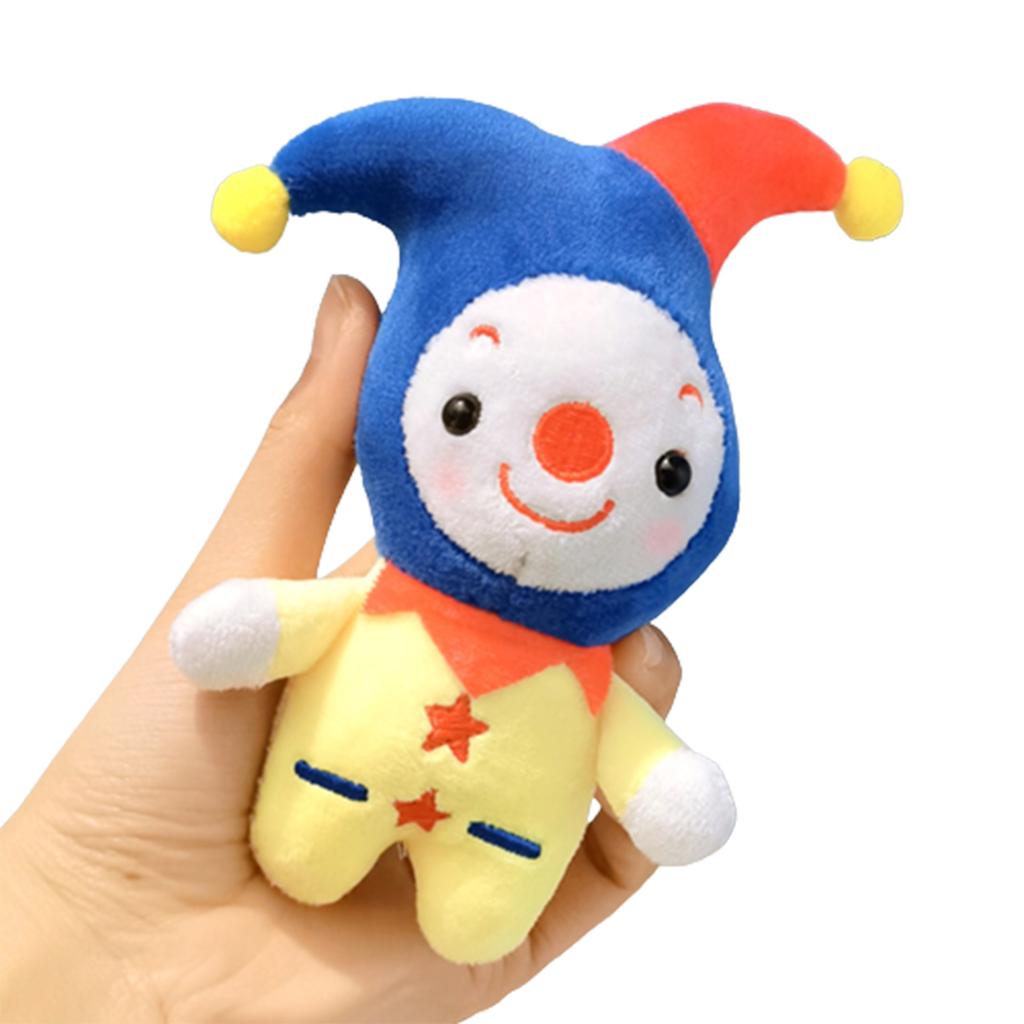 Plush Cartoon Circus Clown Stuffed Doll Schoolbag Accessories Pendant Kid