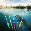 5PCS Multiple Color Balsa Wood Fishing Float Bobber Bite Indicator Angling Equipment(3+2g )