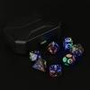 7 Pcs Polyhedral Dices Rechargable LED Dices Role Playing Game Accessories