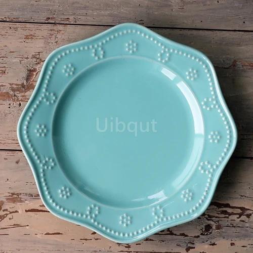 

Japanese flat serving plate set sushi nordic plate Flower tableware Ceramic plate in Japanese Restaurant plates air fryer