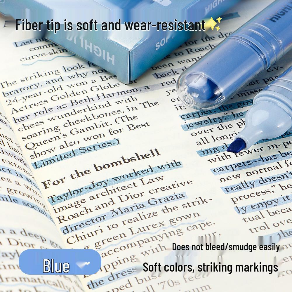 Vibrant Gradient Fluorescent Pen Set for Marking, Doodling, Journaling, Highlighting, and Painting.