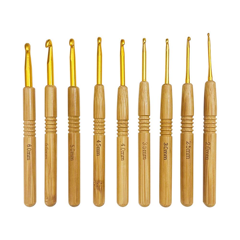 

Knitting Needle Crochet Hook Set Crochet Hook 2.0-6.0mm 9pcs Accessories Replacement Knitting Tool Needlecrafts