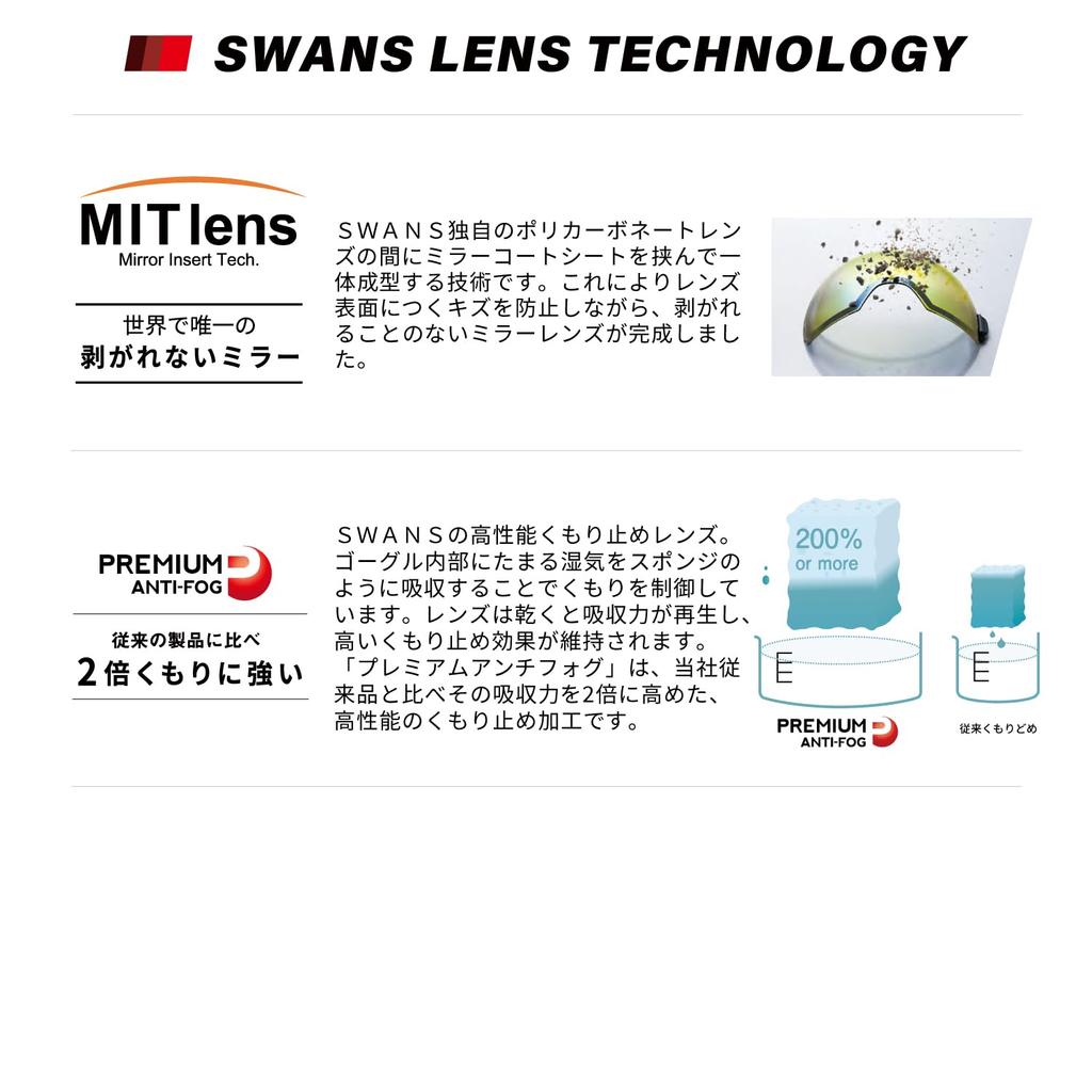 Swans HELI Snow Made In Polarized Pink for Skiing and Turbo Glasses Mirror Goggles, Japan, HELI-CPDTBS-N CABK, Photochromic, Snowboarding, Fan,