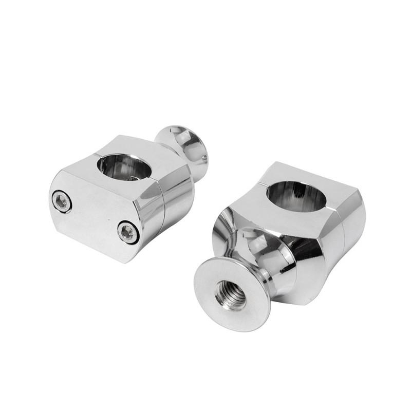 Harley-Davidson Cruiser Motorcycle Handlebar Riser Mount Adapter Elevated Stem Retro Style Upgrade