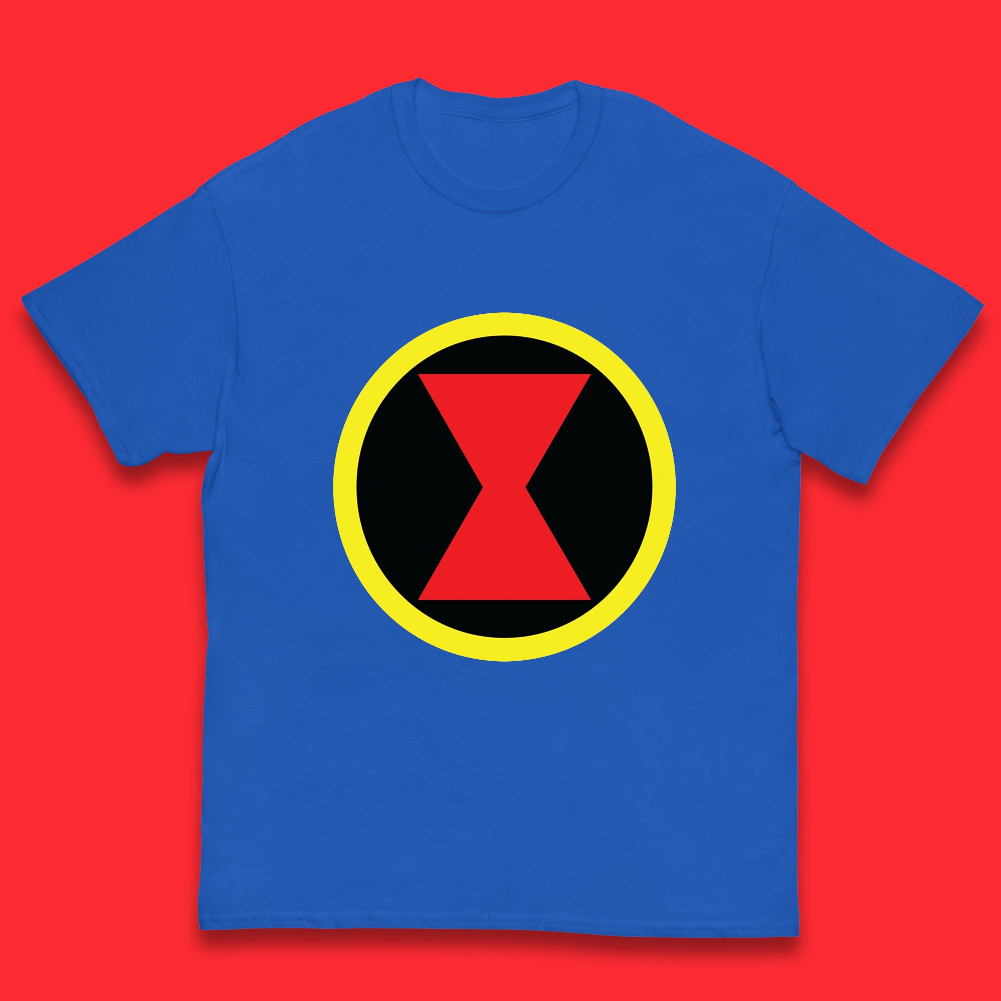 Black Widow Diy Black Symbol Logo Marvel Avengers Superhero Marvel Comics Gift for Marvel Fan Kids T Shirt 110