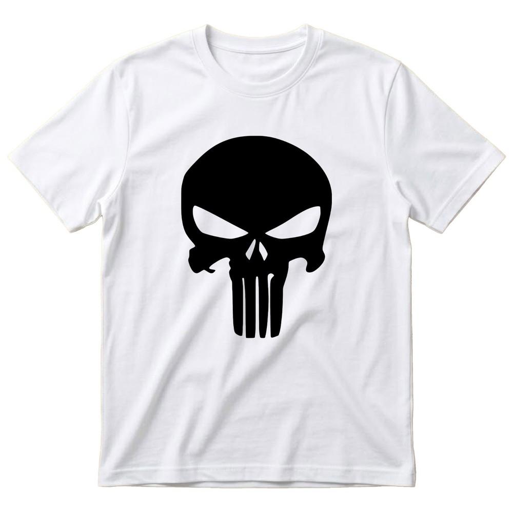The Punisher TShirt Unisexs Funny Novelty Punk Skull Face Antihero Tee Top