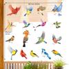 DECOWALL Beautiful Bird Window Reusable Glass Bird Collision Prevention Decals Set of 17 Birds CDS4-9003 Anti-Static Stickers, Anti-Collision -