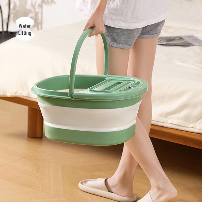 Portable Folding Plastic Foot Bath with Lid for Foot Massage