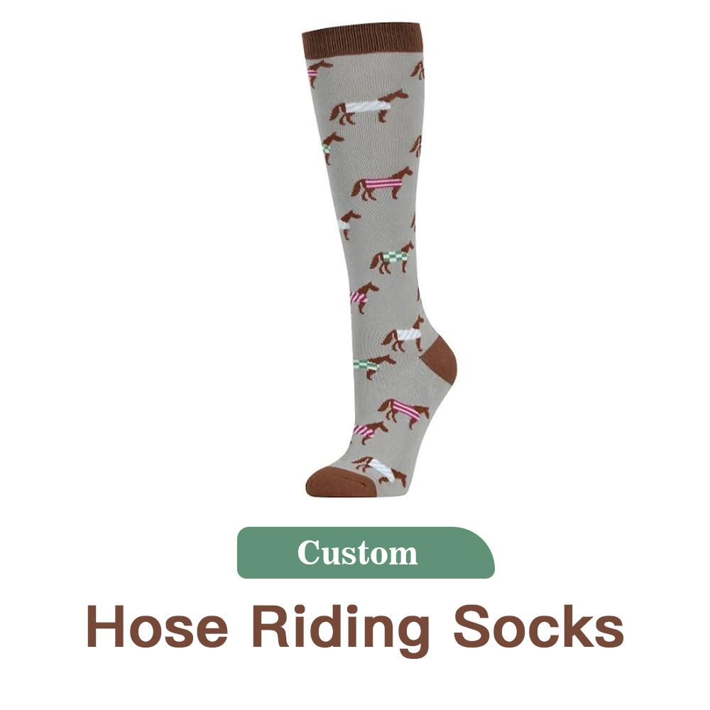 REMOULD Comfortable Knee High Horse Riding Socks Custom logo Unisex Knee High Boot Equestrian Socks
