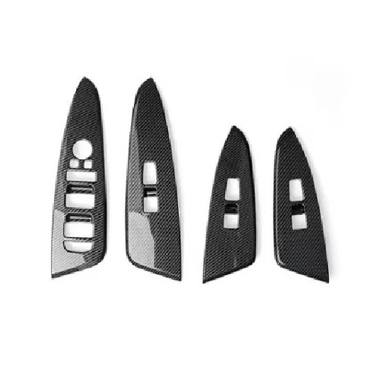 Car Decoration Window Button Cover Trim For Kia Sportage NQ5 LHD - Cars Accessories Styling  Upgrade Modify A Car LHD Carbon Fiber
