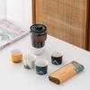 Thousand Miles Jiangshan Ceramic Tea Set Gift Box Gift Outdoor Travel Kuaike One Pot Four Cup Set Souvenir
