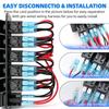 5 Gang Switch Panel With 4.8 Dual USB Port 12V Digital Voltmeter For Car Yacht RV Boat Switch Panel 12-24V