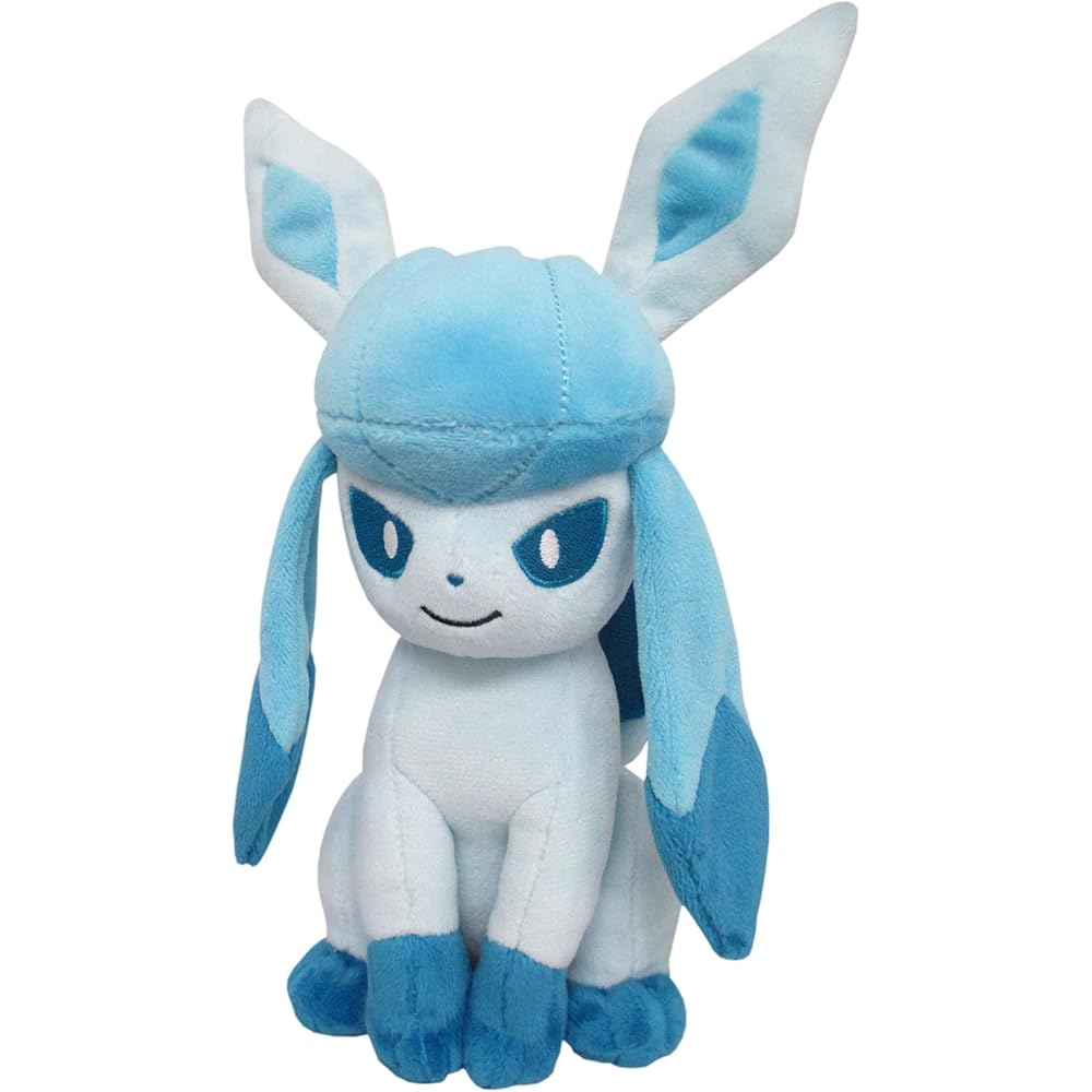 

Sanei Boeki Pokmon All Star Collection Glaceon Plush Toy 11x11.5x23cm Soft Stuffed Animal