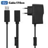 NEW EU US for Xbox 360 PLUG USB AC Adapter Power Supply with USB Charging Cable for Xbox 360 X-360 Slim Kinect Sensor Game Acces