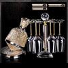 Naijiang Gold Foil Crystal Wine Glass and Decanter Set