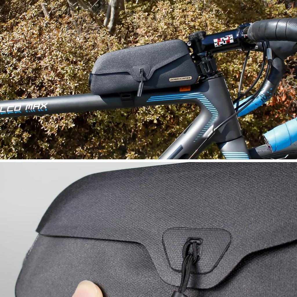 GORIX Top Tube Bag for Road and Other Smartphone and Narrow Frame Bag for Cross Gravel and Mini Velo Stylish and Compact Bikes, Bicycles, Bikes.