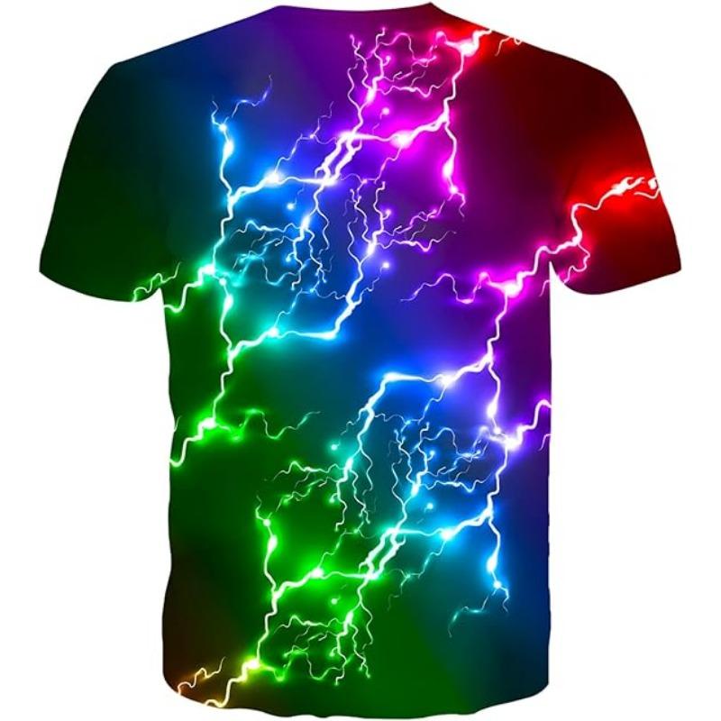 Popular Sale Stylish Outdoor Comfort Polyester Men's Short Sleeve T-Shirt with Interstellar Sci-Fi Pattern Digital Print