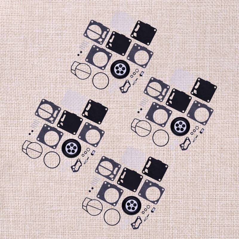 4 Sets Carburetor Carb Rebuild Repair Kits Fit for Yamaha Boat Seadoo GSI GSX GTI GTS GTX HX SPI SPX XP Challenger 1800