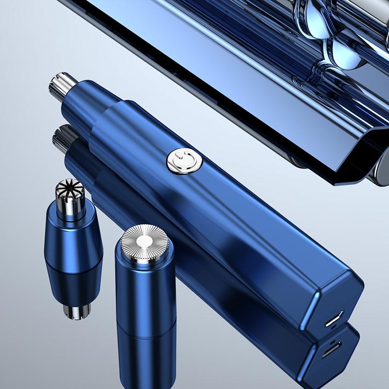 USB Rechargeable 2-in-1 Nose Hair Trimmer & Men's Shaver