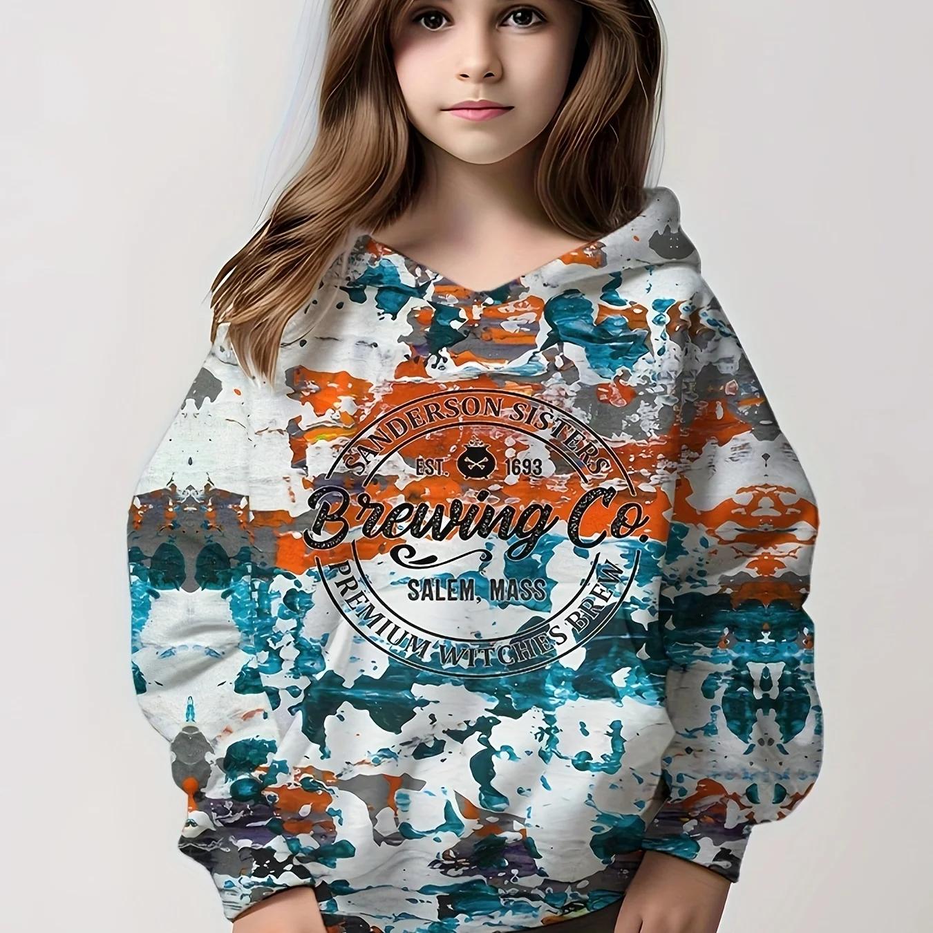 

3D Furry Candy Kitty Графические толстовки для девочек, милый пуловер, детский подарок 140